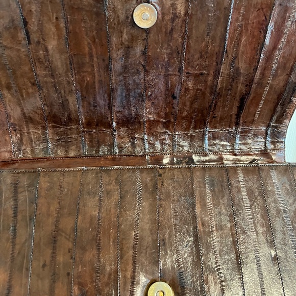 Eel Skin Crossbody Convertible Clutch - Picture 3 of 7